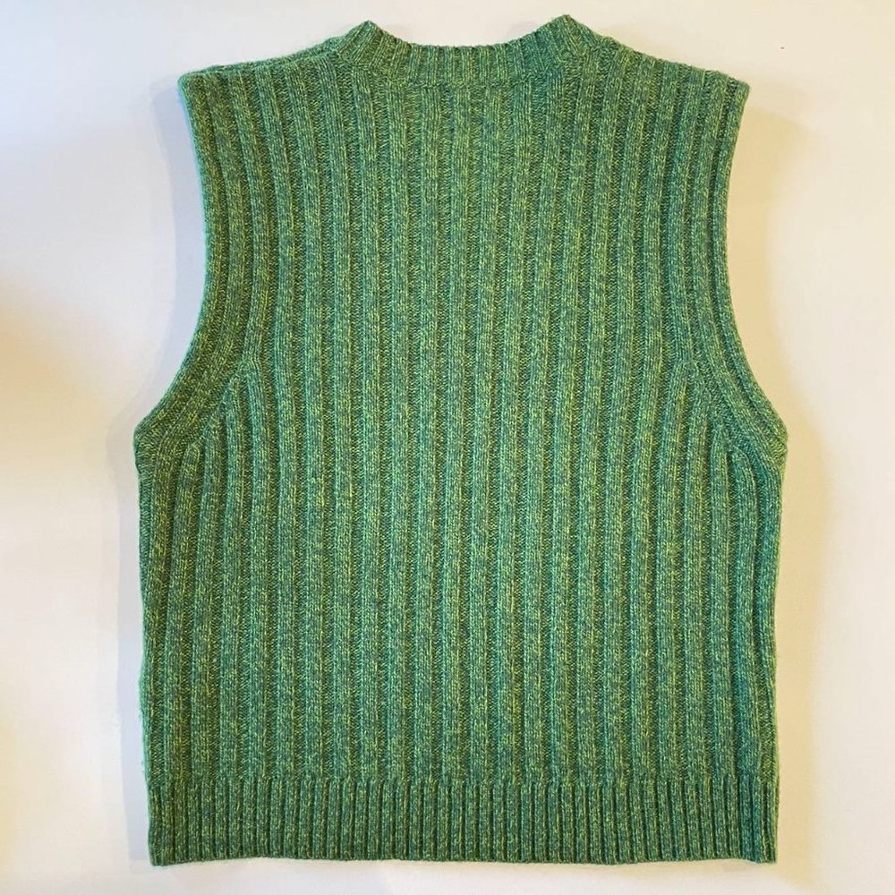 Ganni - Wool Mix Vest (Kelly Green) - Picture 3 of 9